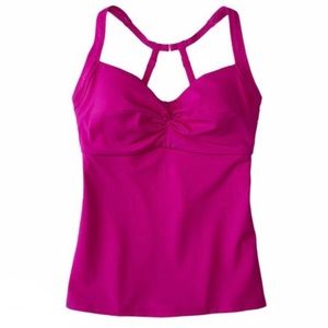 Title Nine Pele Tankini Top - Loganberry
